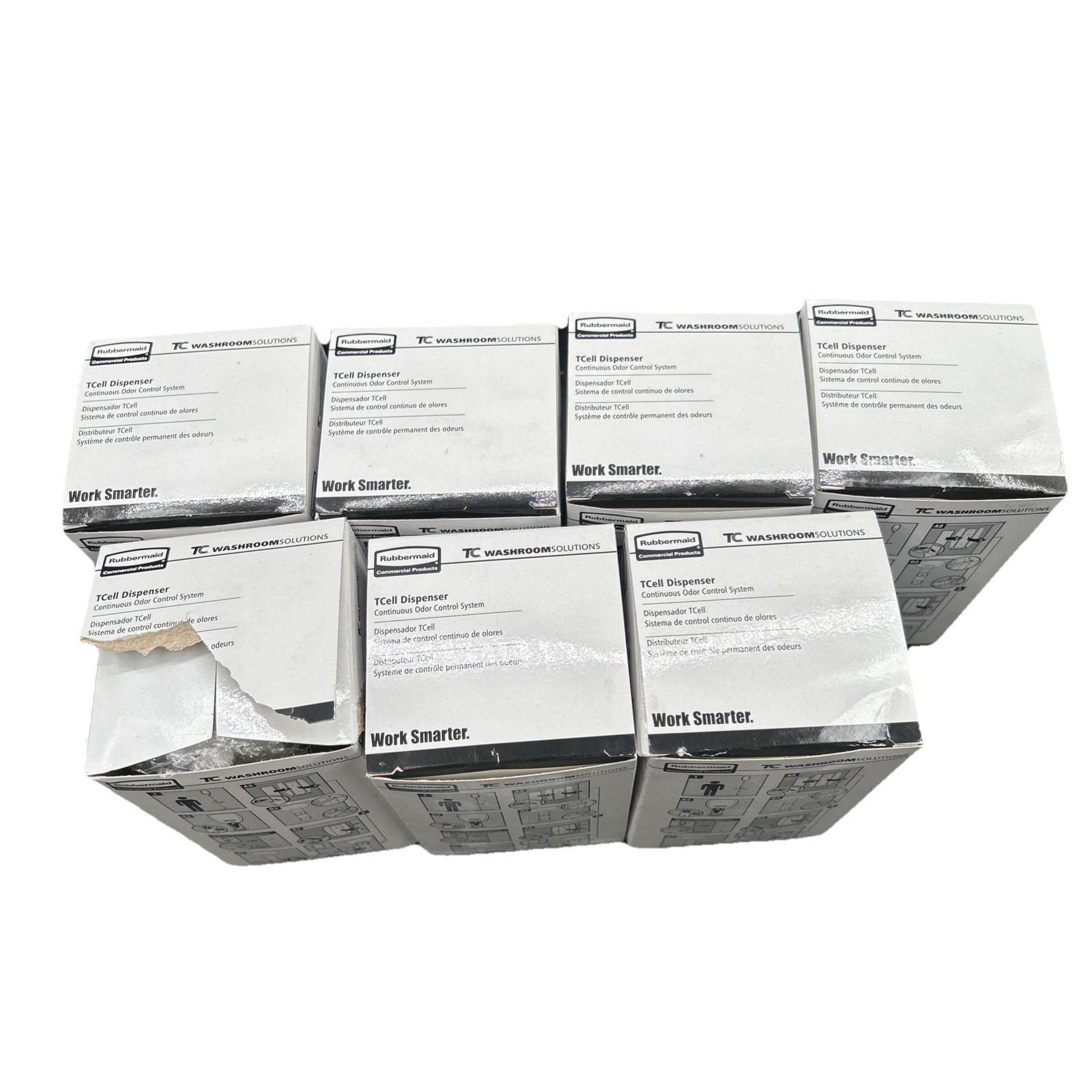 *7 PK* Rubbermaid Commercial Products 1793547 TCell Automated Odor-Controlling