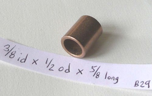 Oilite Bushing Bronze New 3/8 id x 1/2 od x 5/8 Brass bush sleeve spacer bearing