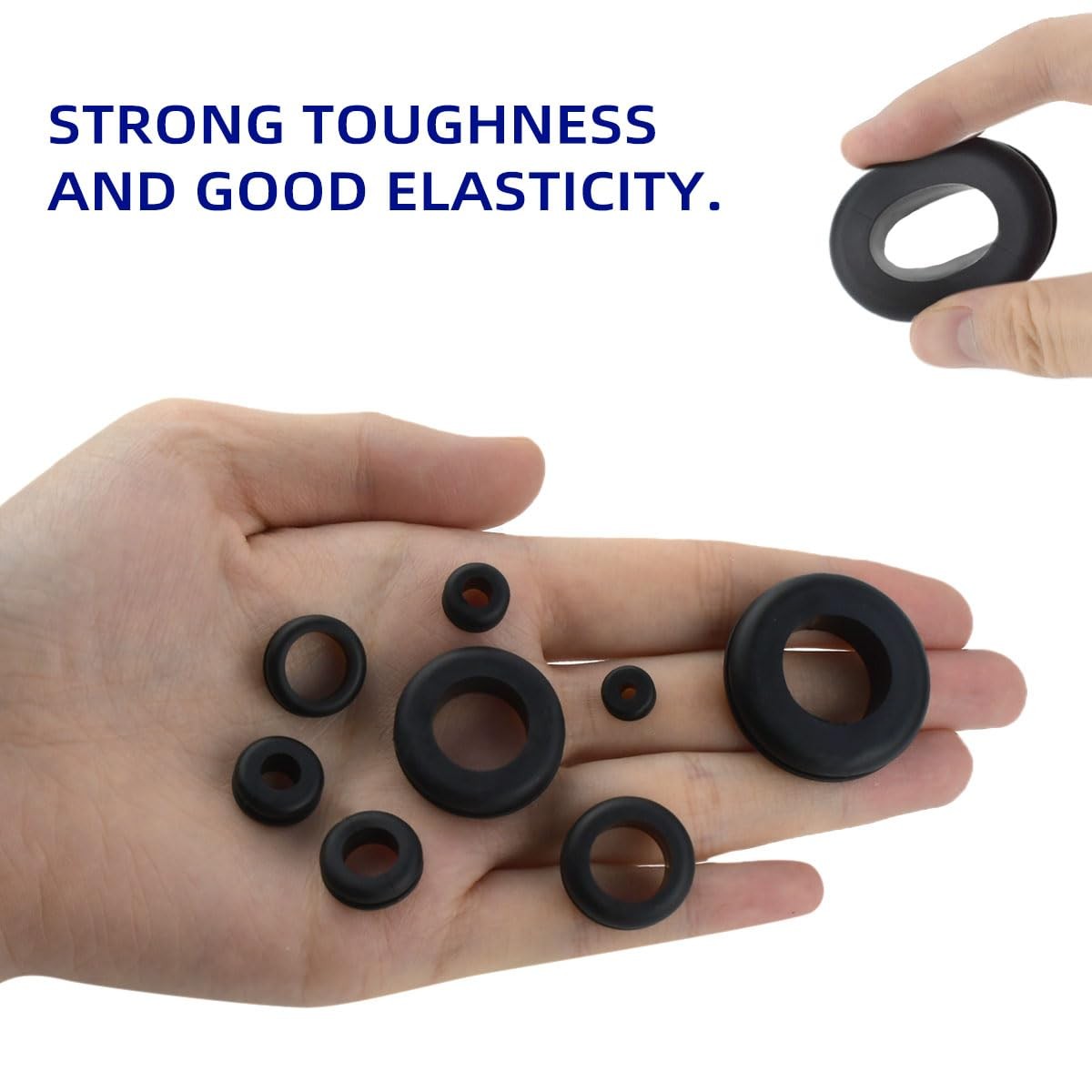 180 Pcs Assorted Rubber Grommet Kit Rubber Grommet Assortment Kit Sizes 7/8″ …