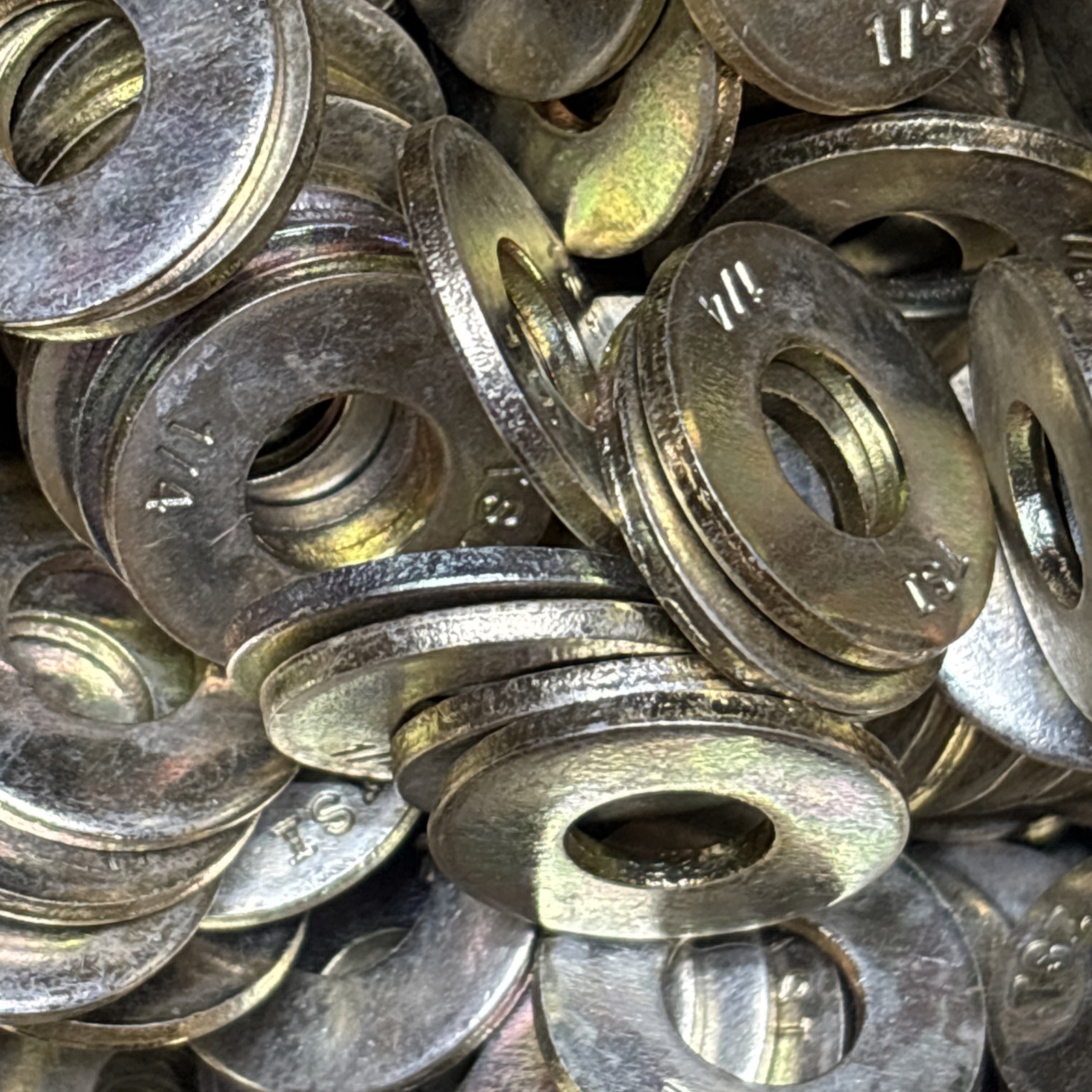 200-1/4″ Heavy USS GR 8 ZY Flat Washer, Technical Stamping Co, USA, Free US Ship