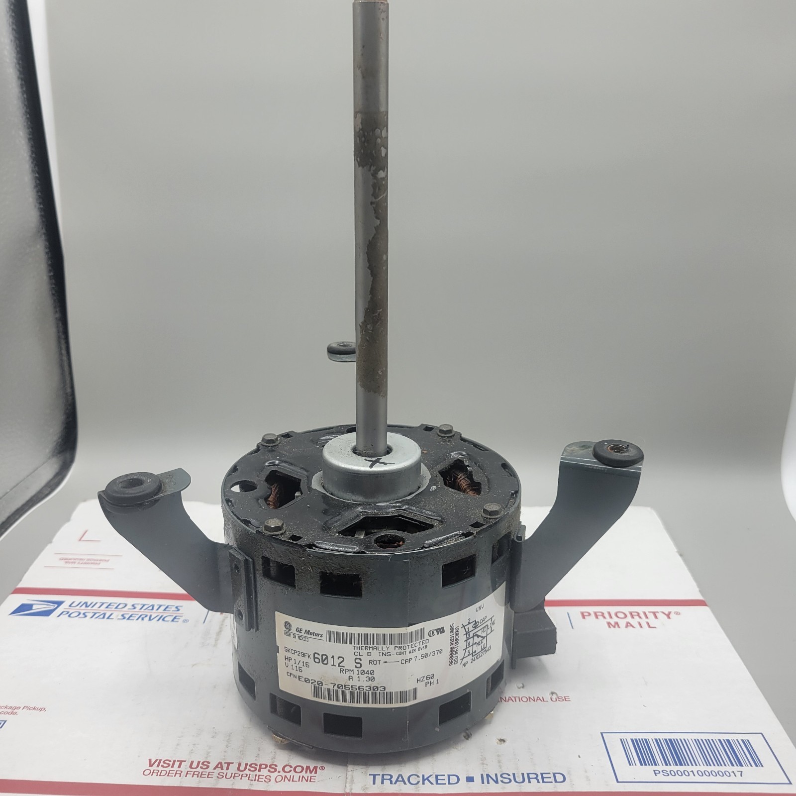 GE Motors 5KCP29FK6012S 1/15 HP 1040 RPM 115V CPNE020-70556303 USED