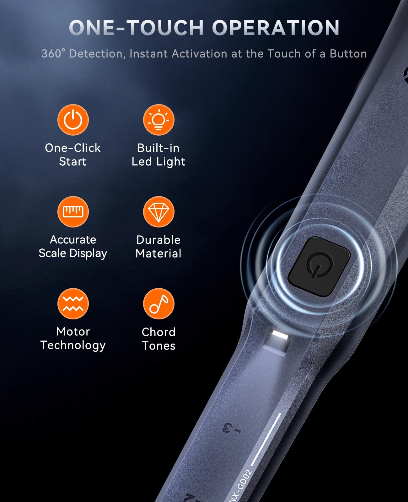 SUNPOW Metal Detector Pinpointer Rechargeable – 800mAh Battery for 15H Use – …