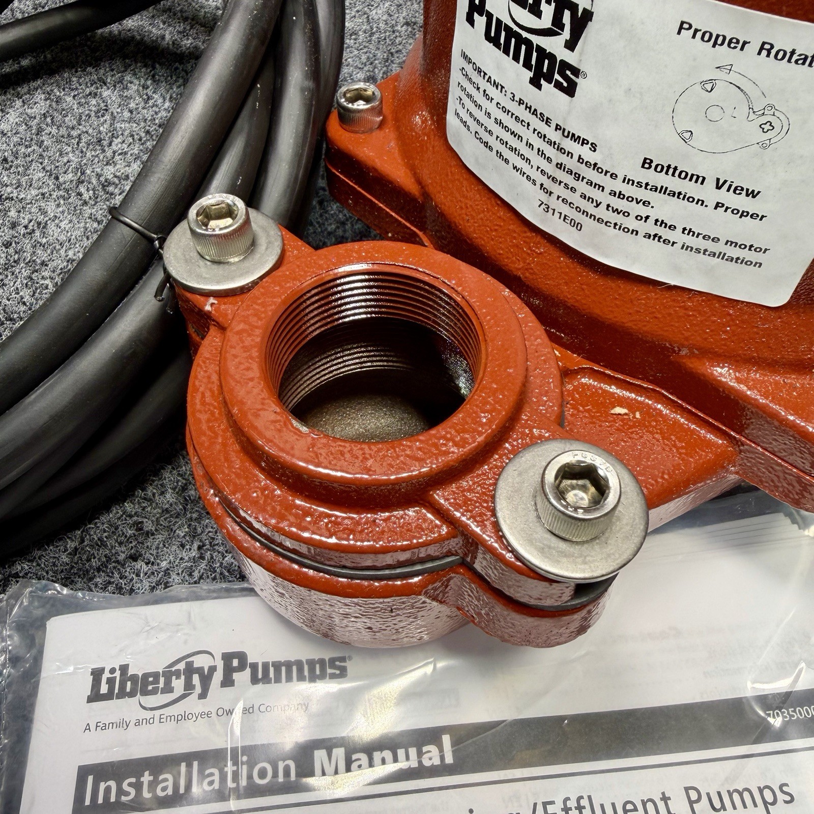 Liberty Pumps FL204M-2 Submersible Effluent Pump 2 HP, 440/480V