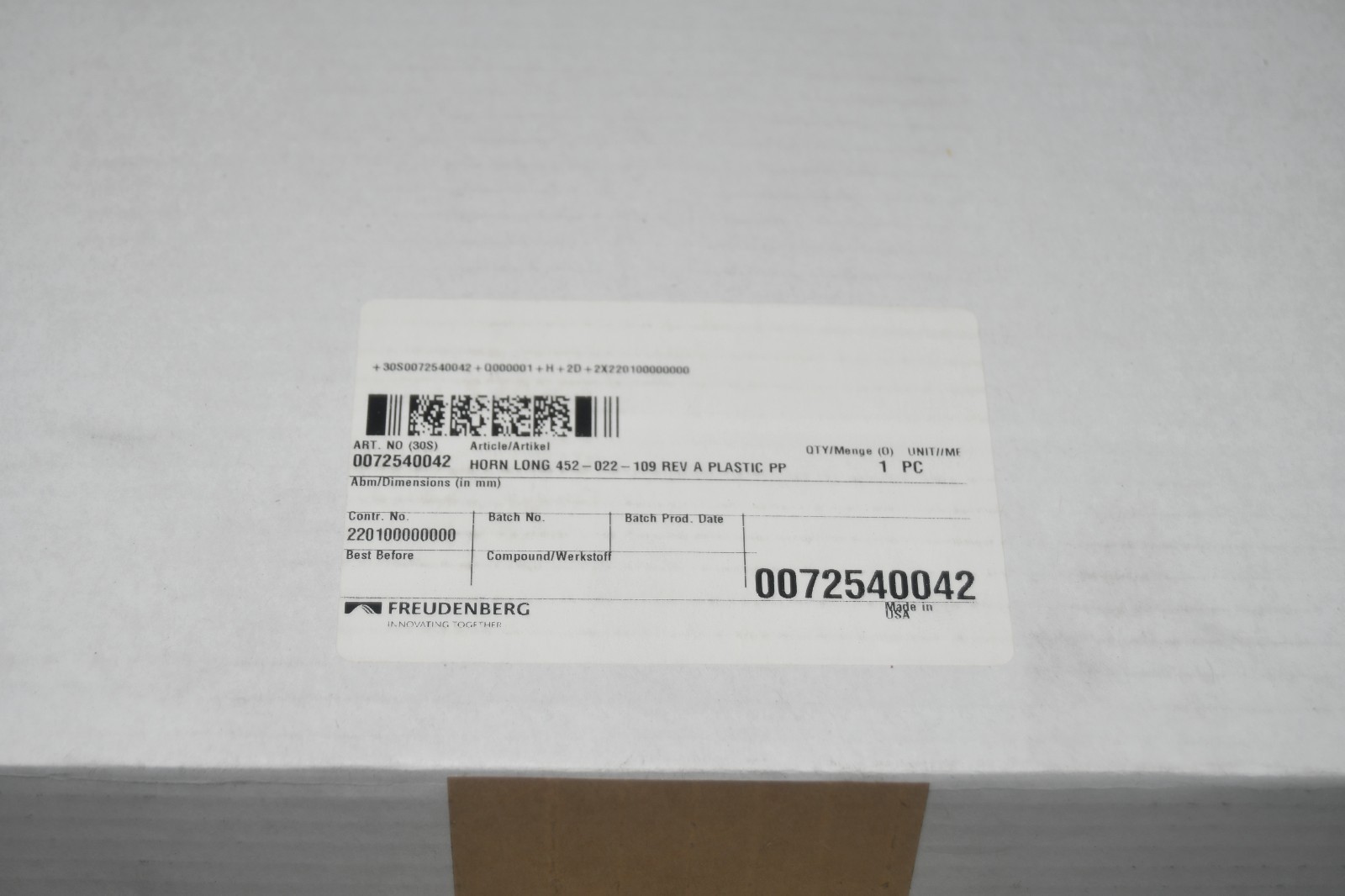 ^ Branson 452-022-109 Ultrasonic Welder Horn #X8214