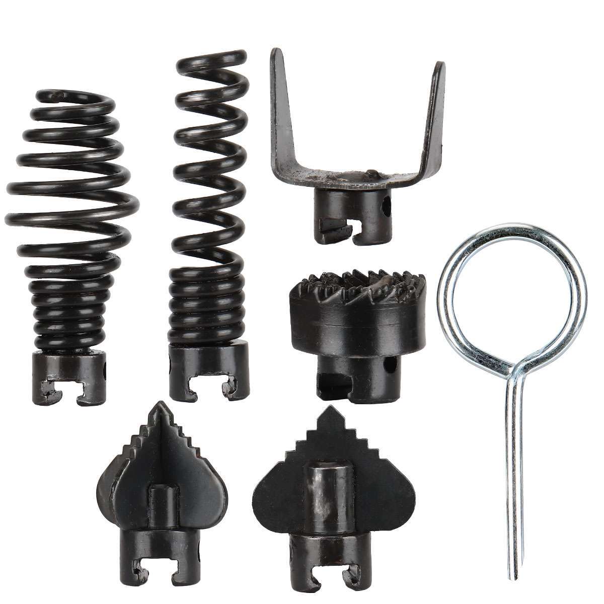 14 Cutter Set Drain Cleaner Plumbing Snake Cable Auger Clog Sewer Unblocker Tool