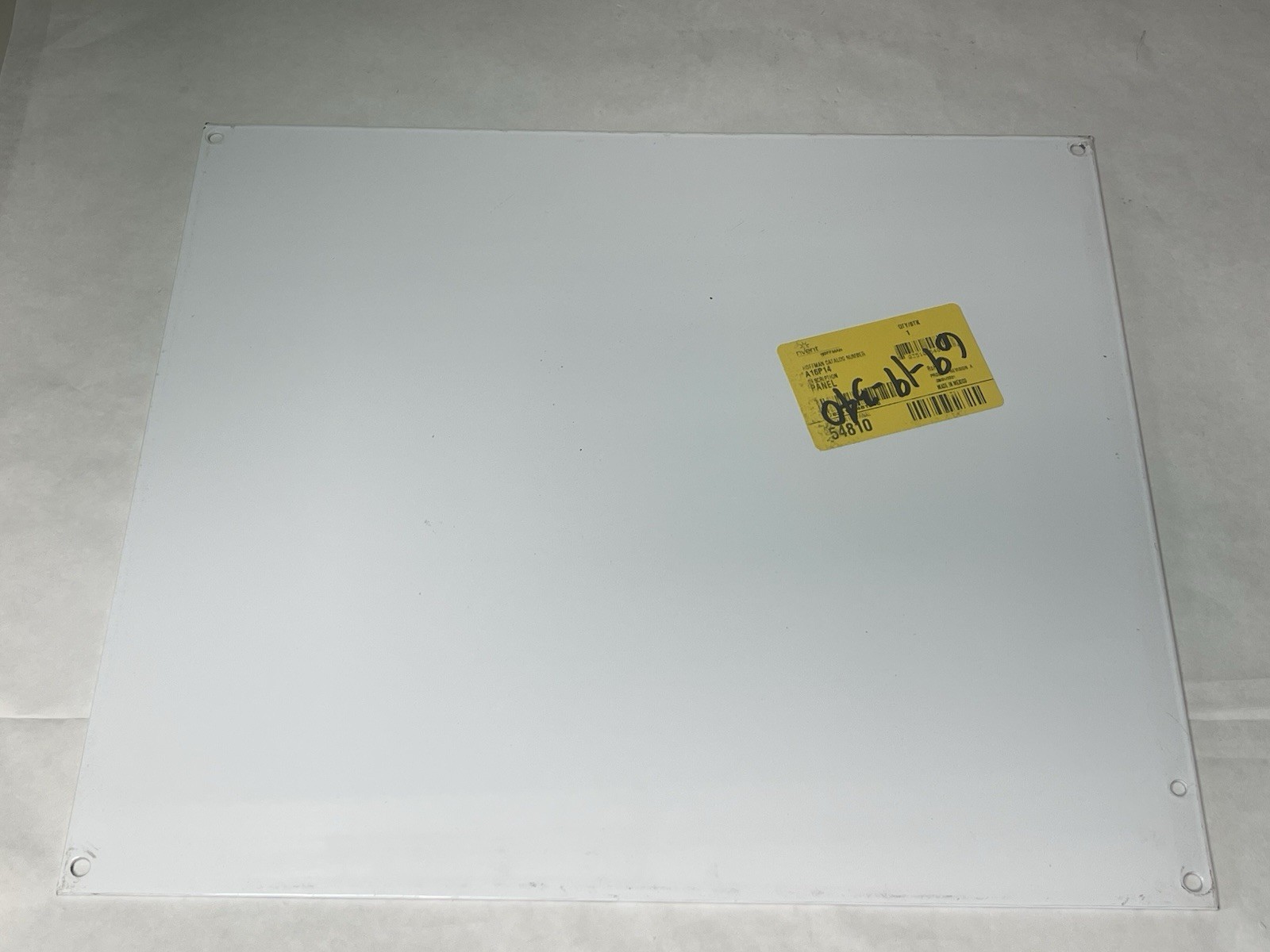 HOFFMAN A16P14 Interior Back Panel, 14.75 in Overall Ht, 12.88” Steel (26M67)