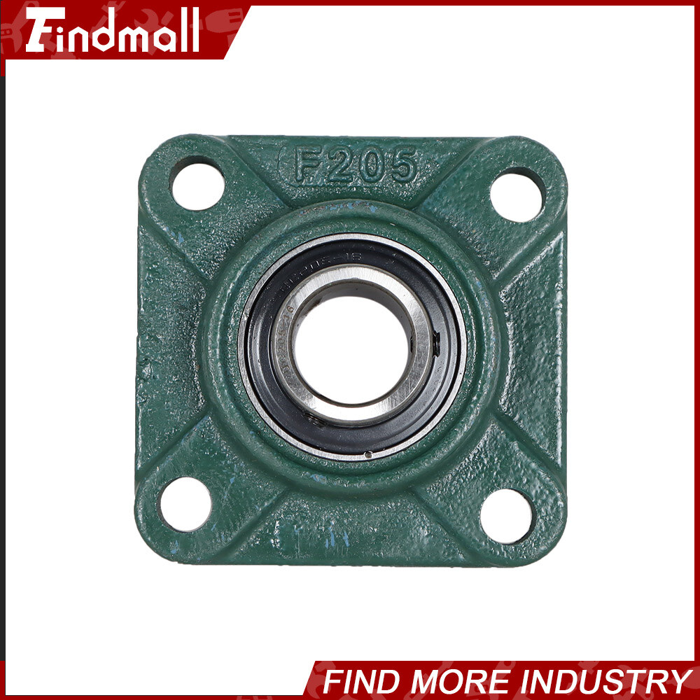4 PCS UCF205-16 Solid Base Pillow Block Flange Bearing 1″ Bore 4 Bolt
