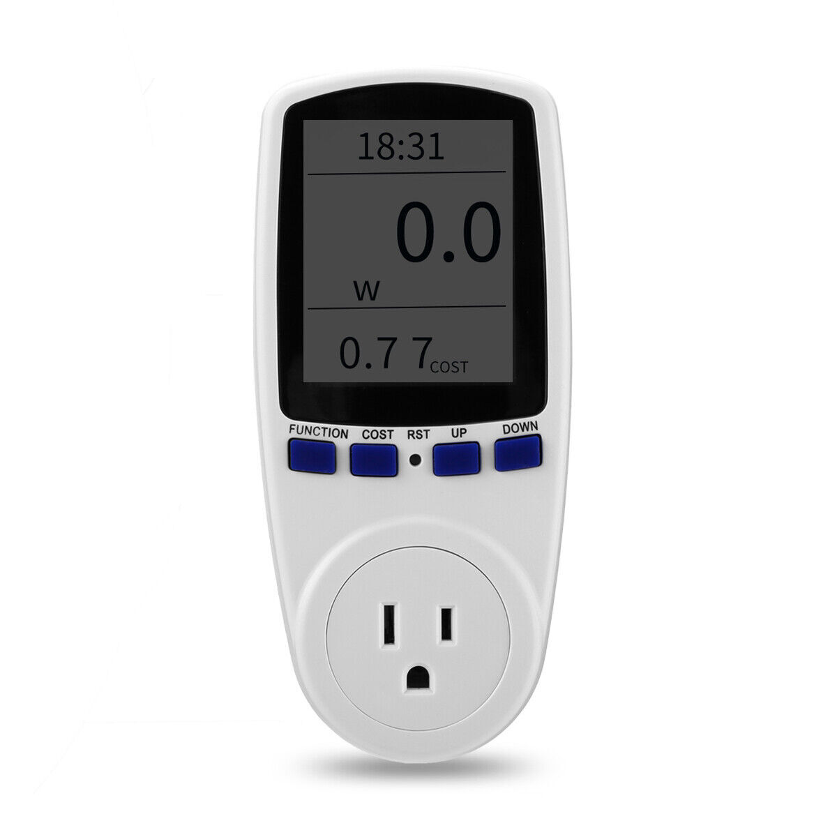 LCD Digital Outlet Power Meter Energy Monitor Volt Watt Electricity Usage Tester