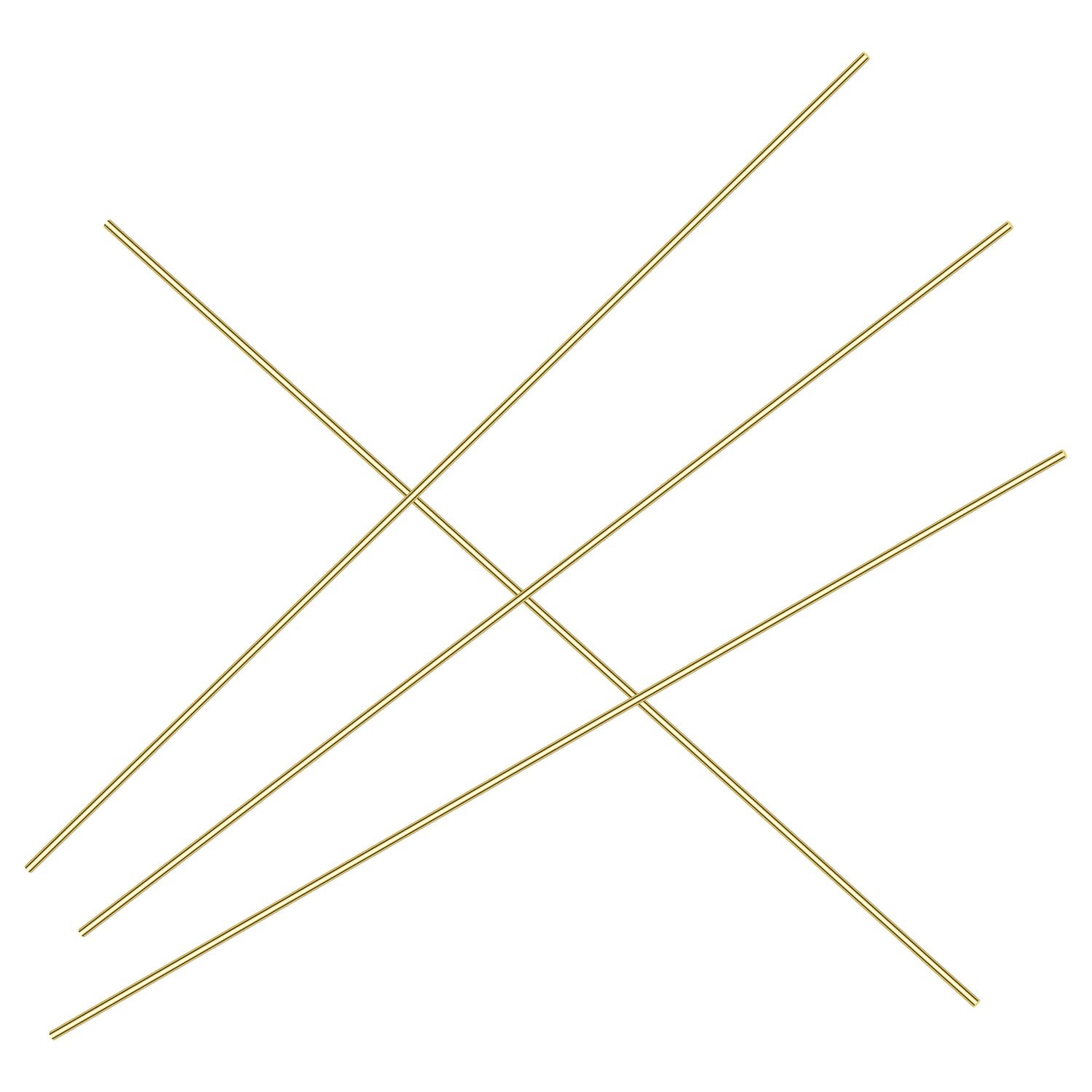 20 Pieces 1mm Brass Round Rods Brass Solid Round Rod Lathe Bar Stock 1mm In Diam