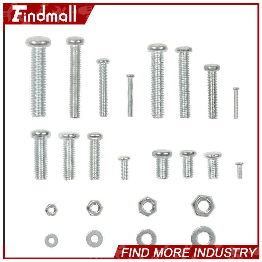 Findmall 1080Pcs Metric Machine Screws Bolts And Nuts Assortment Kit M3/M4/M5/M6