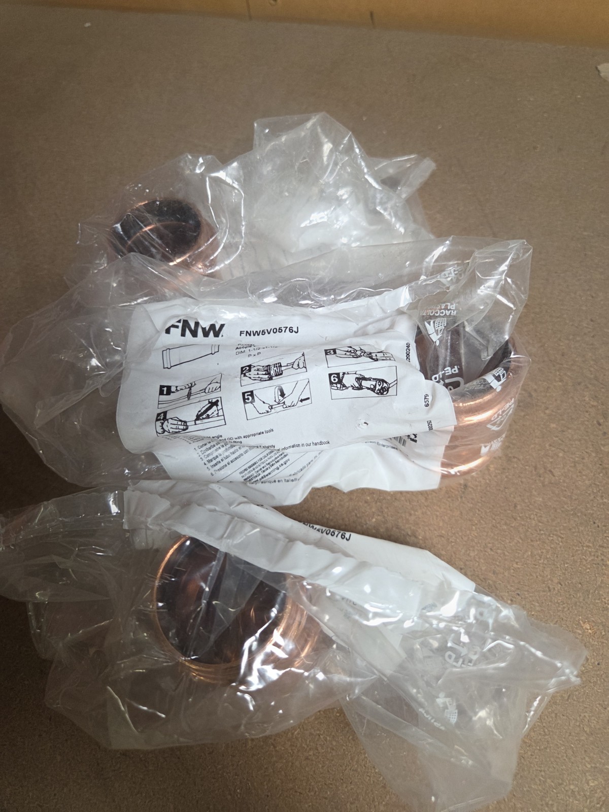 1-1/2″ ProPress Copper SLIP Coupling No-Stop – FNW Pro Press
