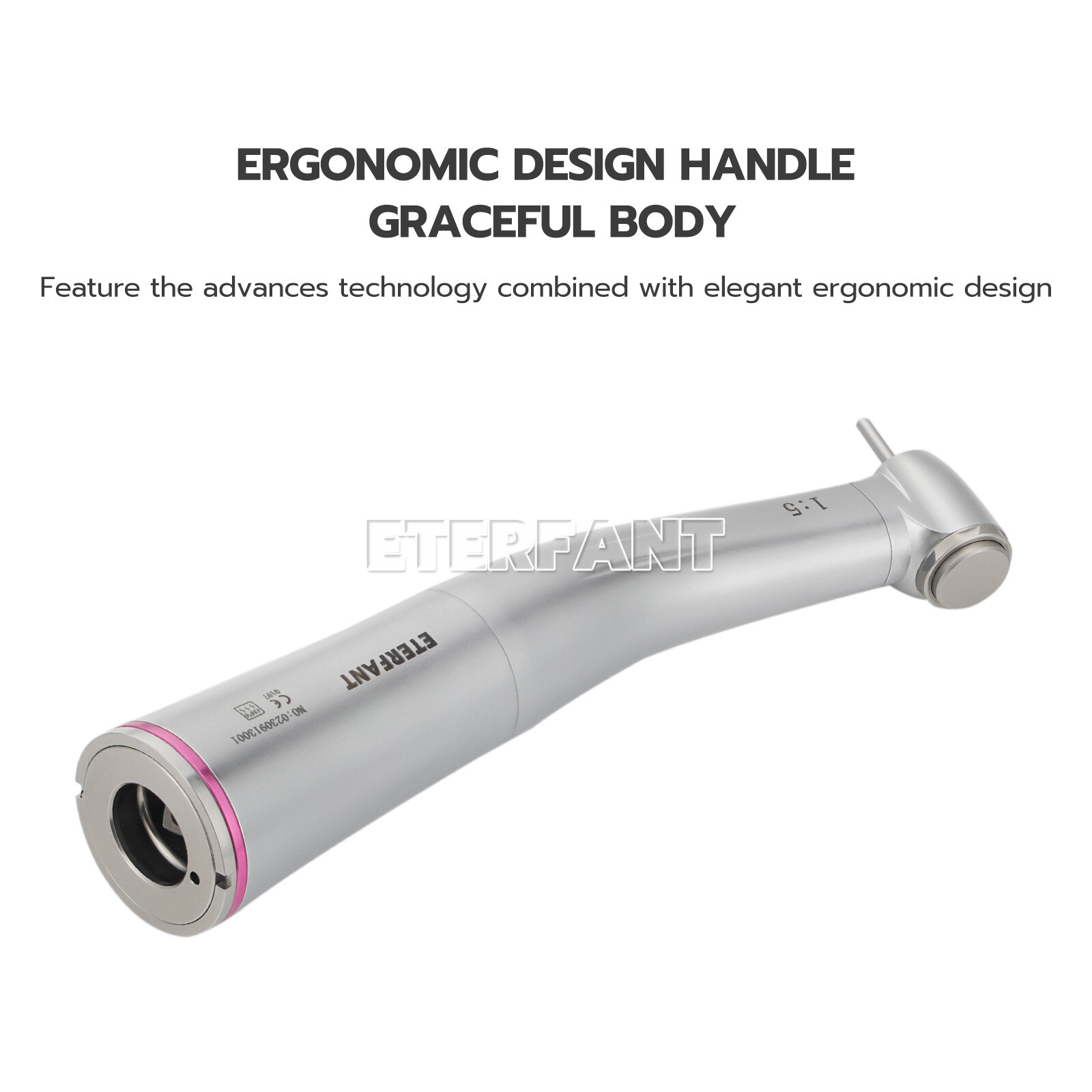 NSK Style Dental 1:1/1:5/20:1 Fiber Optic LED Increasing Contra Angle Handpiece