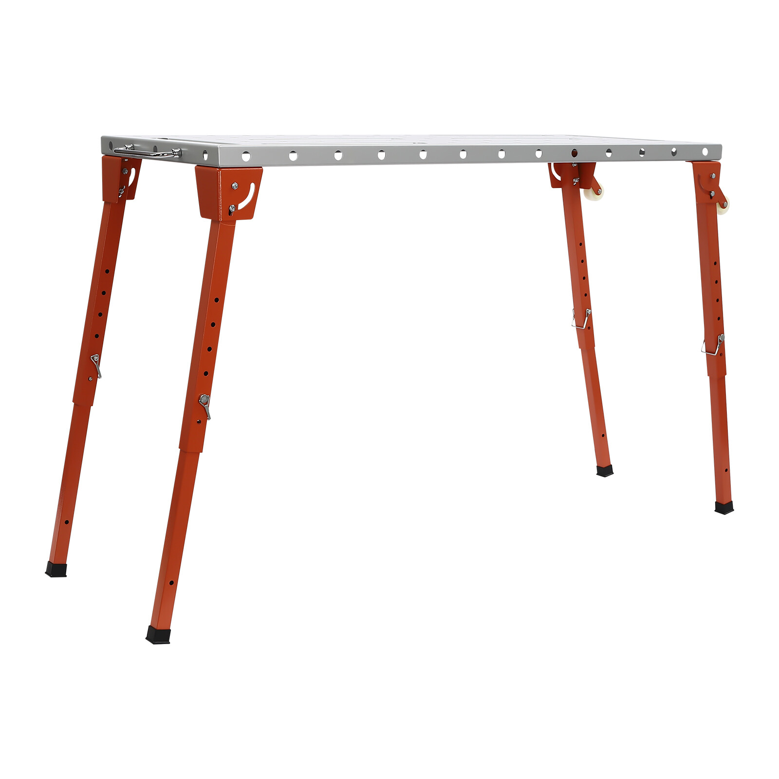 Welding Table 46″ x 18″ 1000LBS Folding Workbench Adjustable Height 13-21inch
