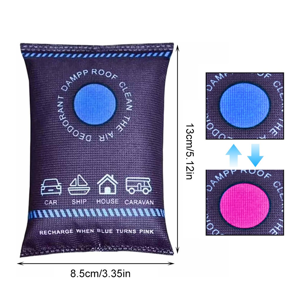 Reusable Silica Gel Car Dehumidifier Bags Windshield & Interior Moisture Control