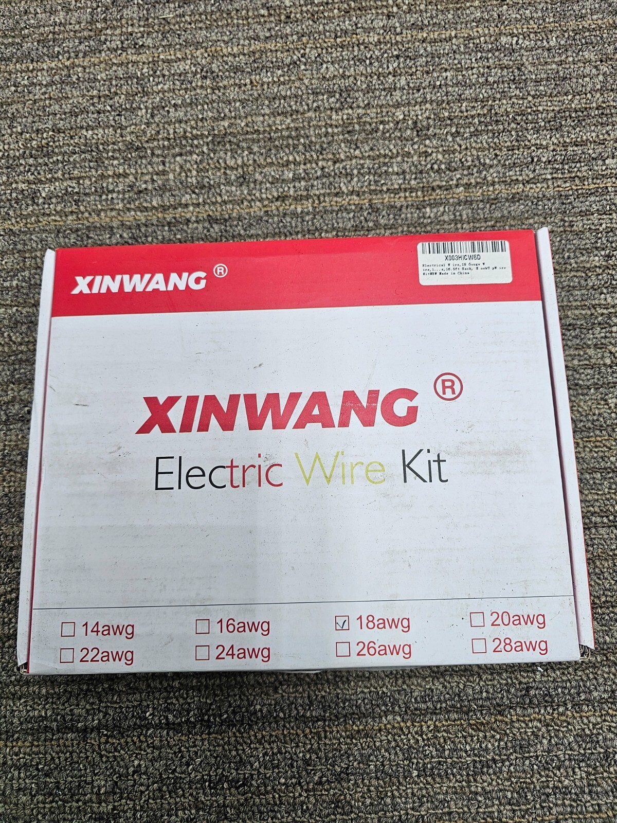Xinwang Electric Wire 18AWG 6 Colors Flexible Silicone Rubber Silicone, Copper