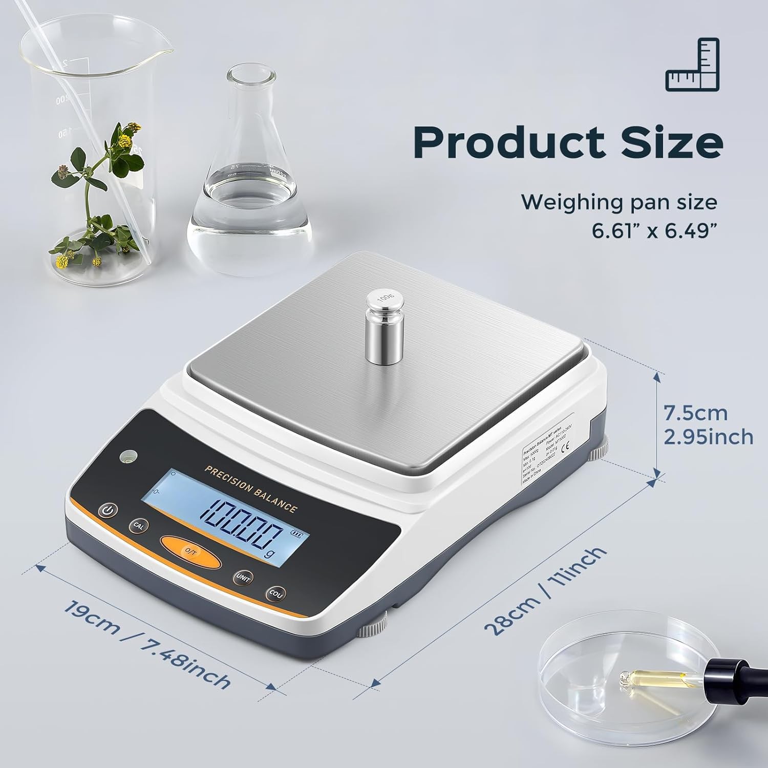 Bonvoisin Lab Scale 5000g x 0.01g, NEWEST VERSION