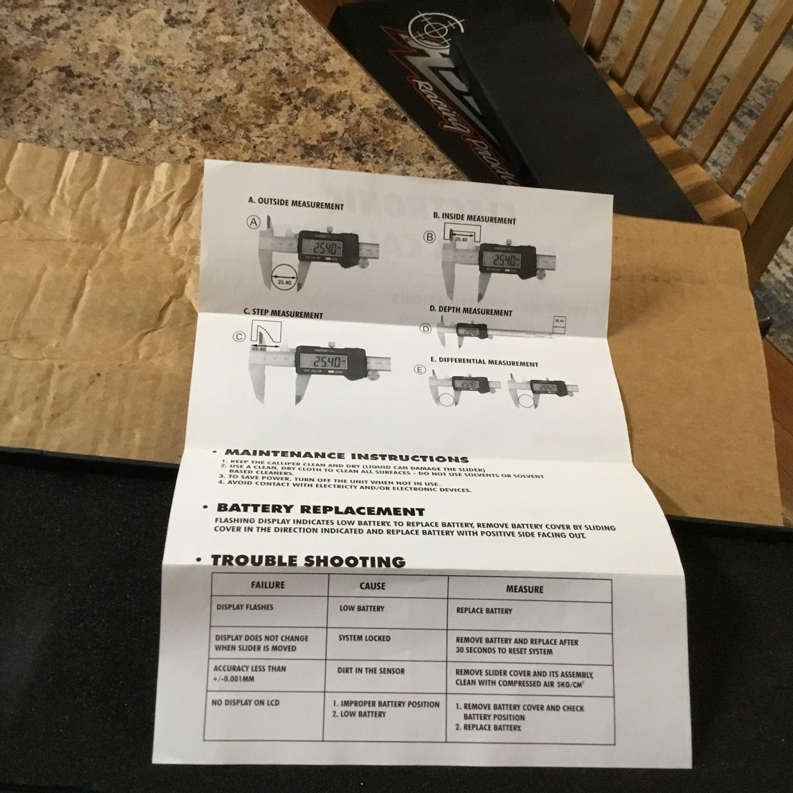 Electronix Express Electronic Digital Caliper Gently Used w/ Case Free Shipping