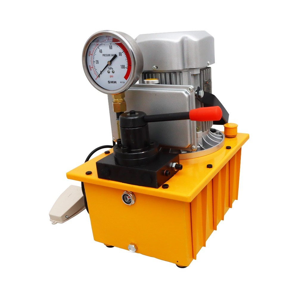 110V/60HZ 750W Electric Hydraulic Pump 70Mpa Double Acting Manual Valve 7L Tank