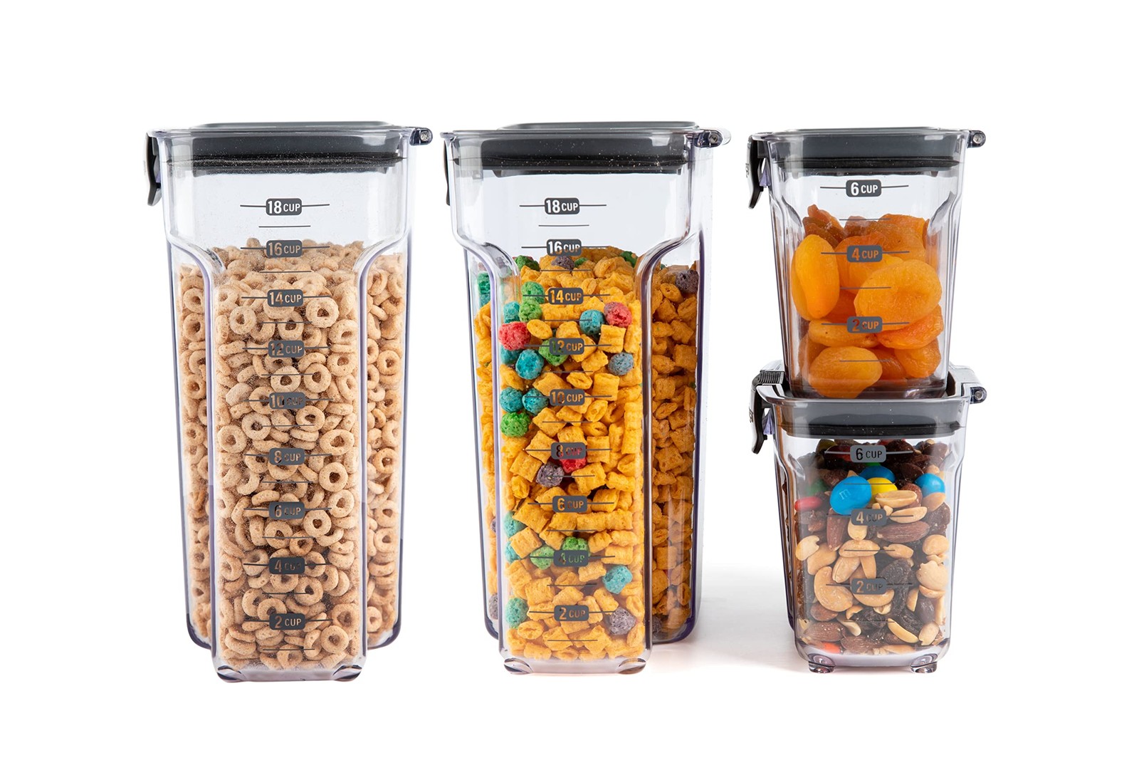 Progressive ProKeeper+ 4-Piece Clear Plastic Food Storage Container Set