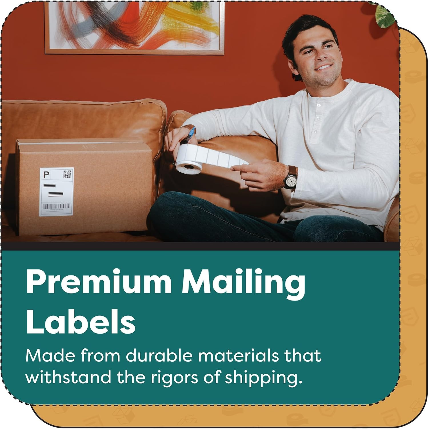 3.5″ X 1.5″ Direct Thermal Labels (9000 Count, 10 Rolls) | Inventory Barcode Sti