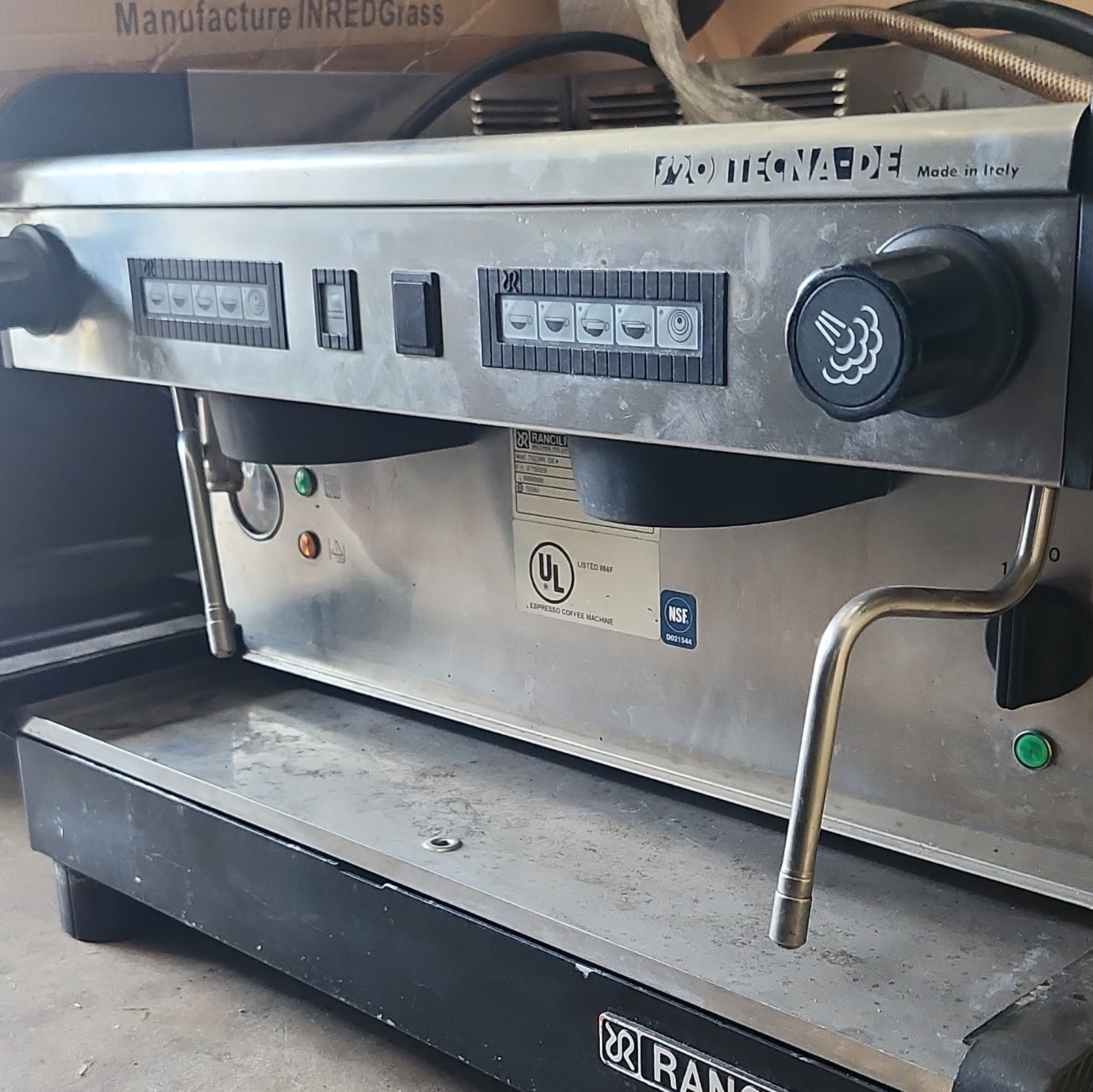 Rancilio Tecna DE 220V 3800W Semi-Auto Espresso Machine Steam Wand