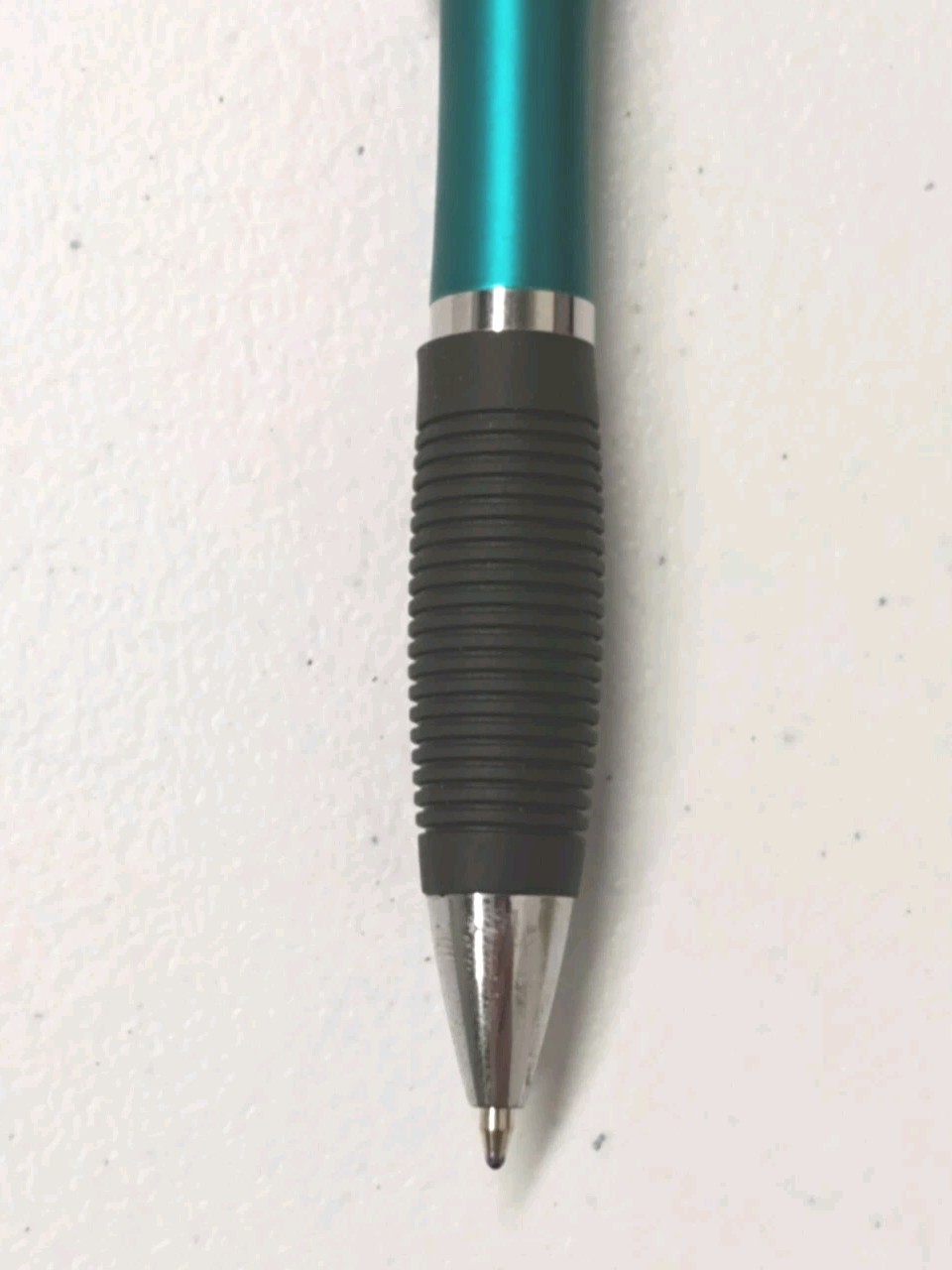 30ct Lot Misprint Click Pens Thick Barrel Rubber Grip TEAL AQUA BLUE GREEN