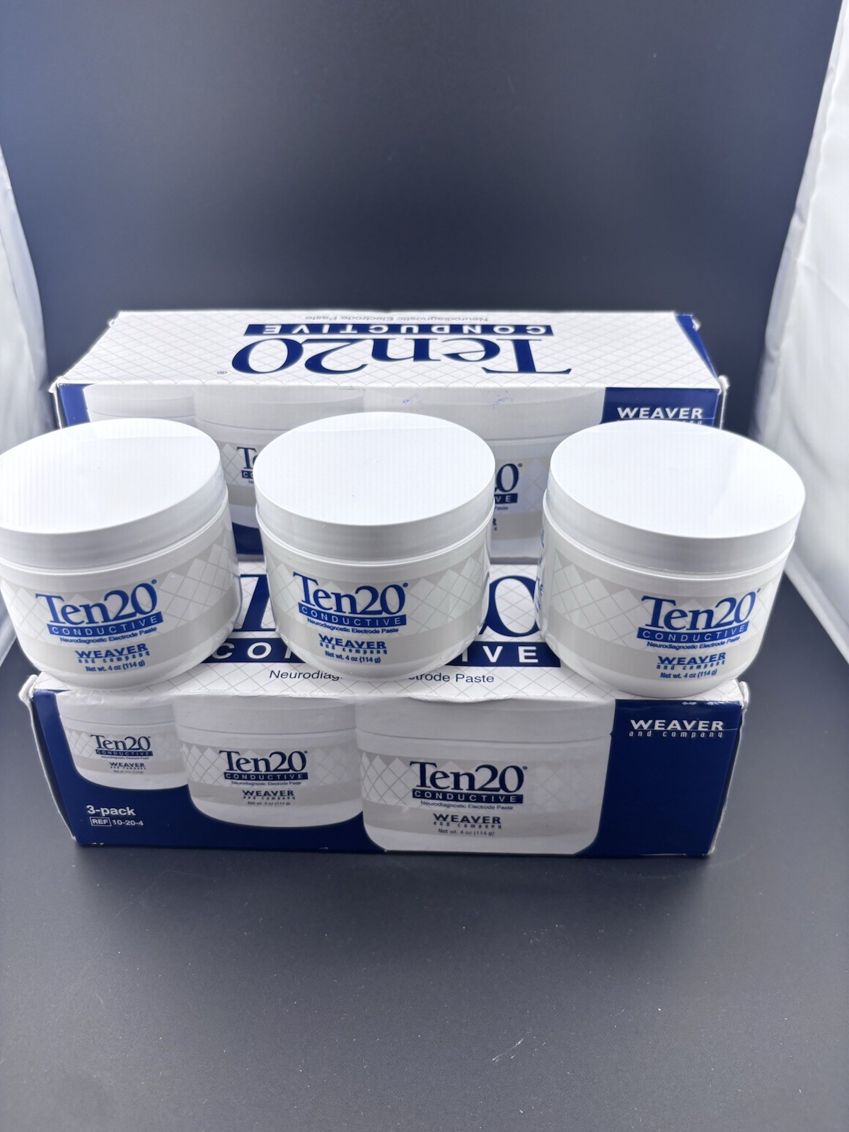 Weaver Ten20 Conductive Paste Three 3-Packs (9) 4 oz EEG EMG Exp 04/2028 Unused