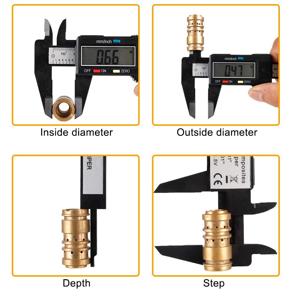 Digital Caliper, 0-6 inches Caliper with Large LCD Screen, Auto – Off Feature,