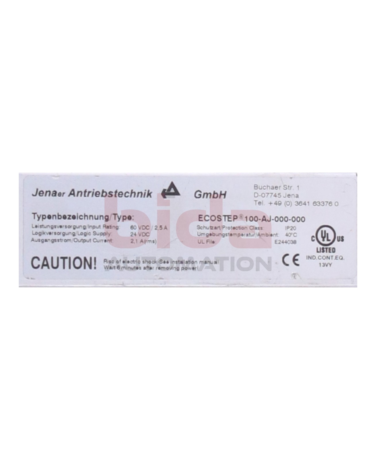 Jenaer Antriebstechnik ECOSTEP 100‐AJ‐000‐000 servo amplifier / servo amplifier