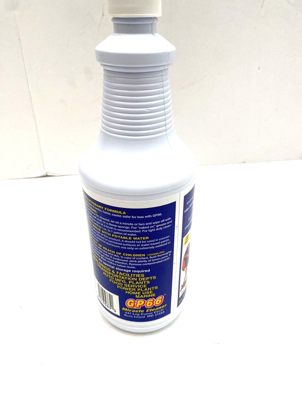 GP66 Green Miracle Cleaner Quart Cleans Over 1,000 Surface Types 1 oz to 1 gal