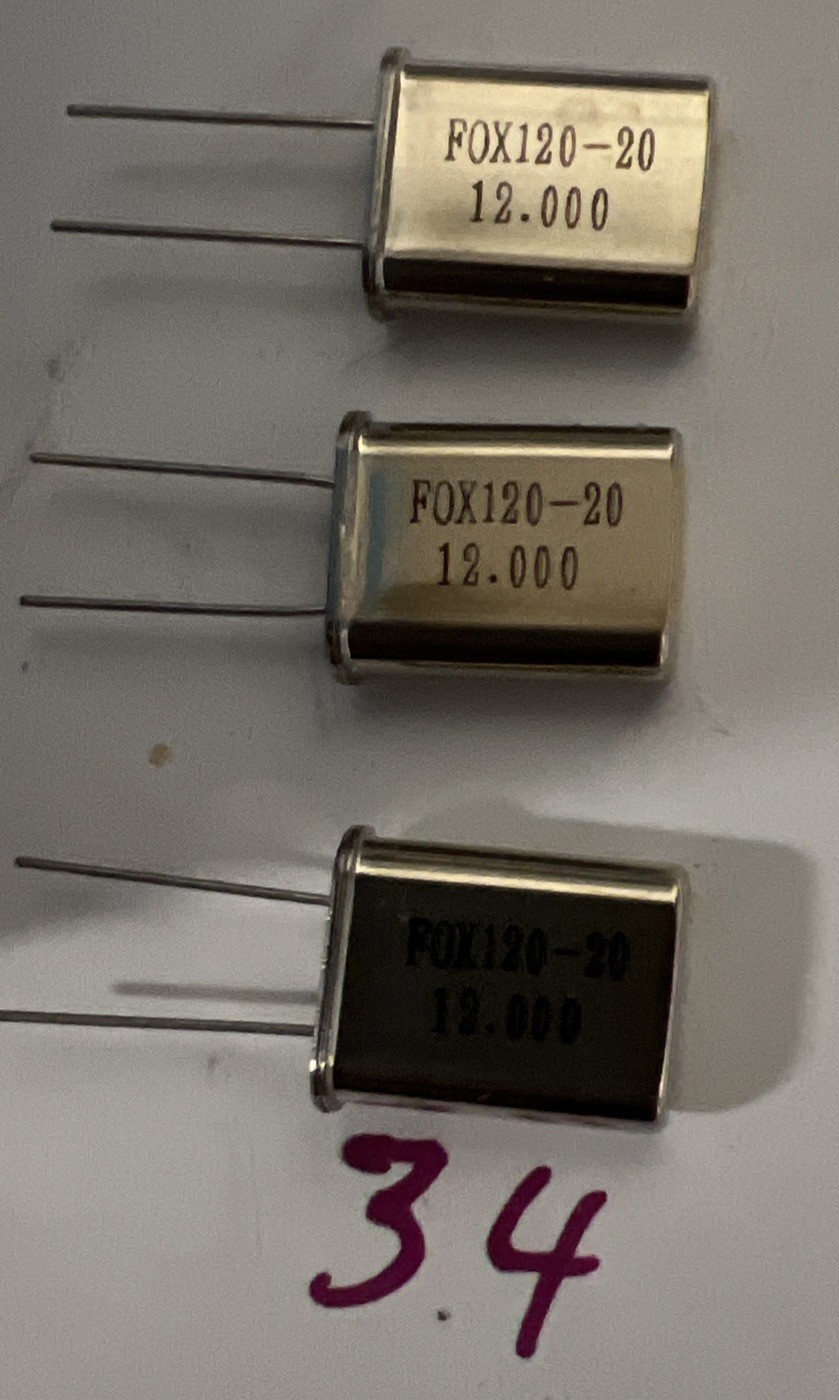 FOX120-20 12.000 12.000 MHz quartz crystal oscillator New Quantity of 3