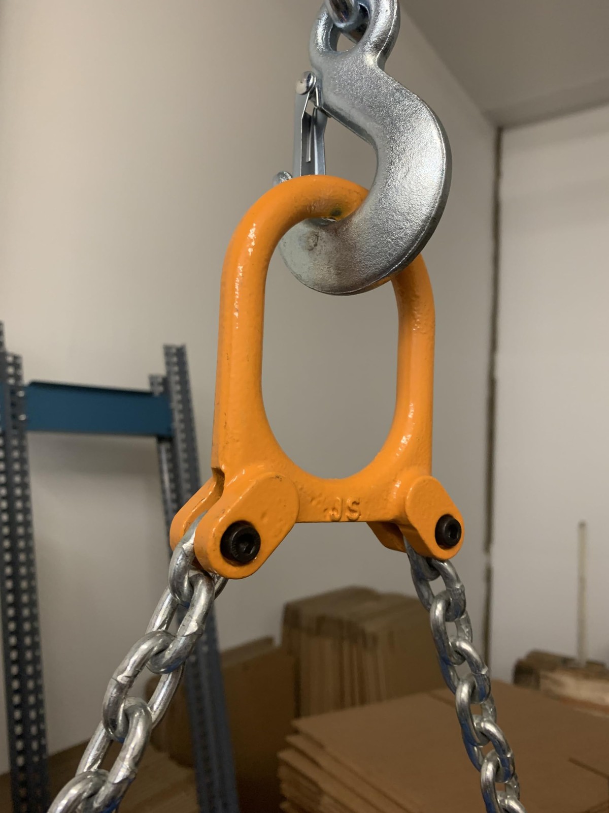 55 Gallon Drum Lifting Chain Hoist with 1 Ton Capacity – Webbing Sling…