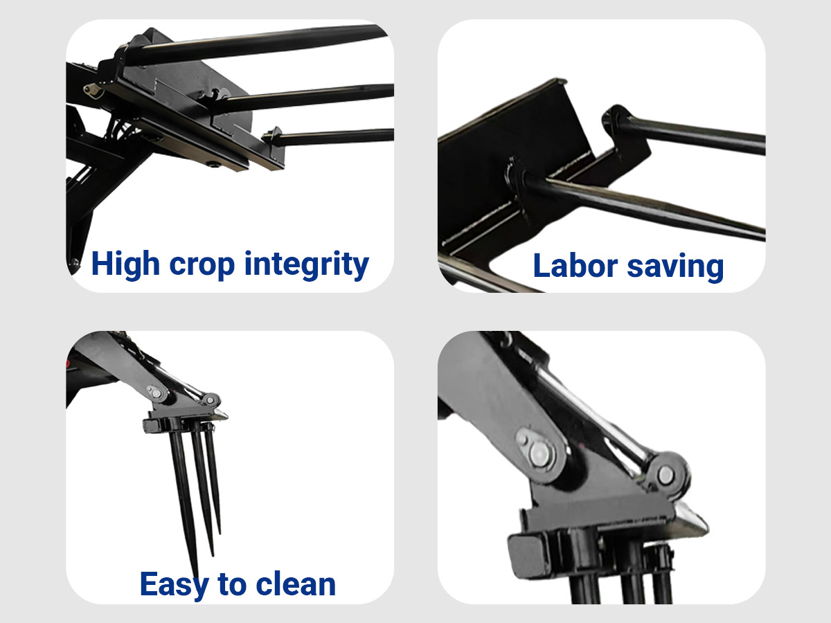 Skid Steer Pitchfork Attachment 955mm, 1000mm Width for Hay Handling