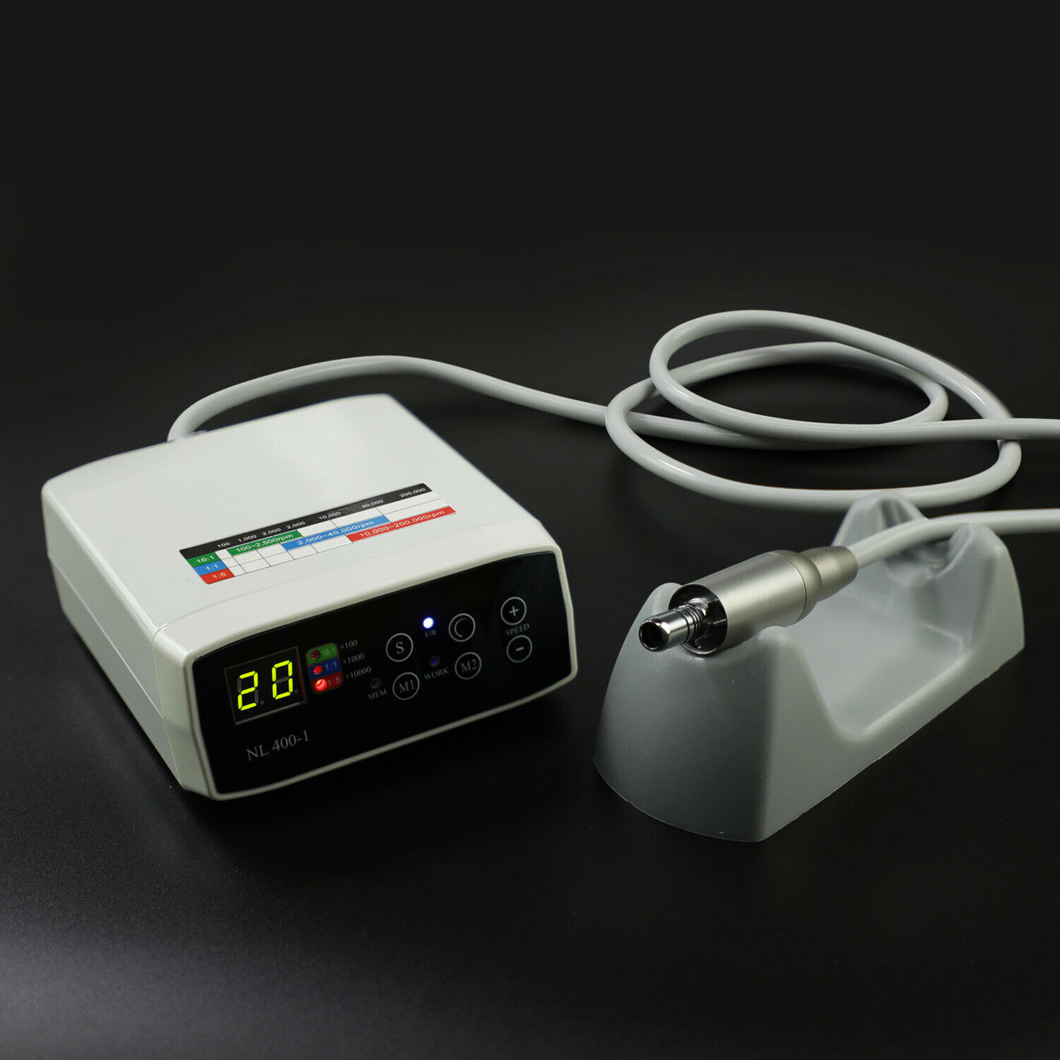 CICADA Dental LED Electric Motor w/ Tube For 1:1 1:5 16:1 Handpiece
