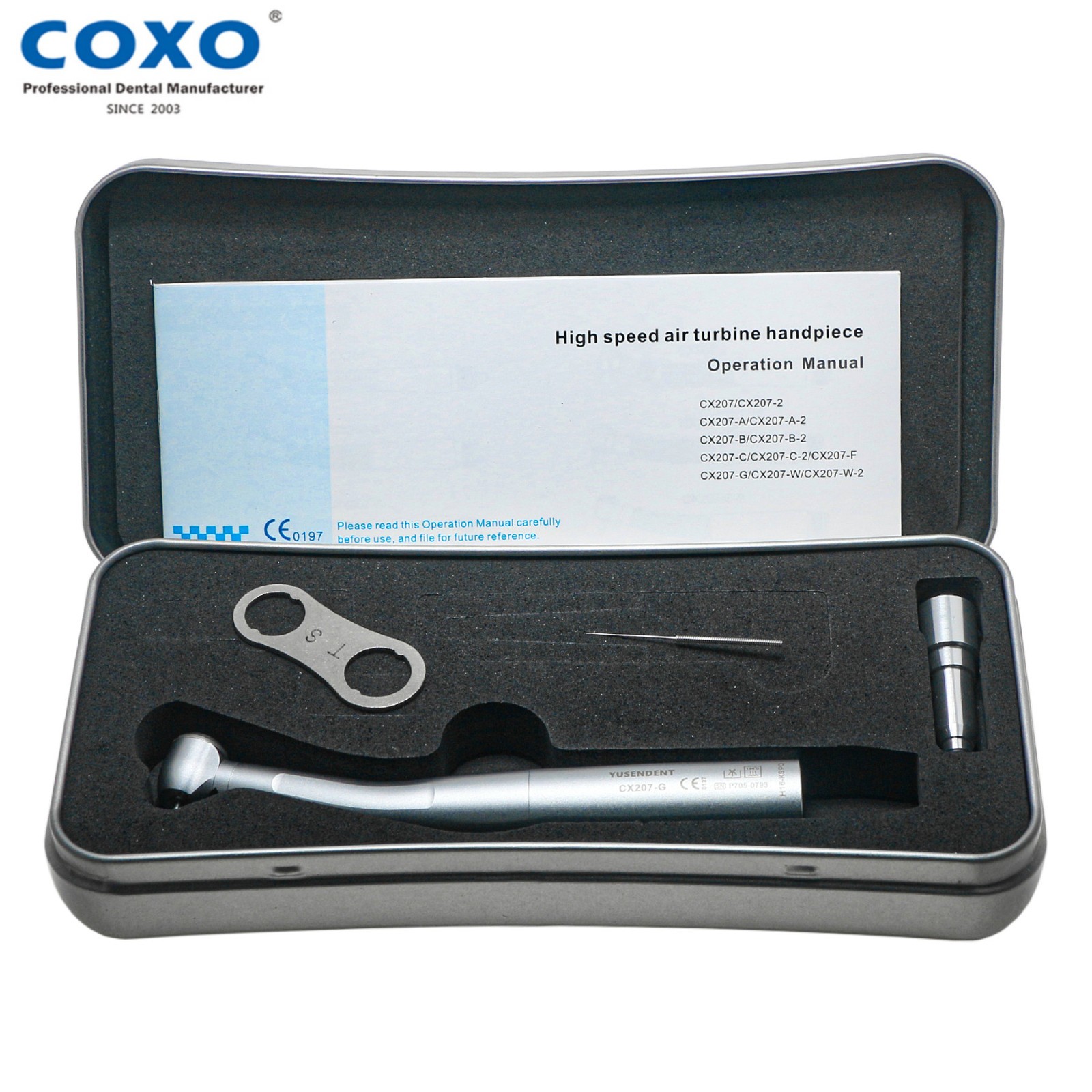 US COXO Dental High Speed Fiber Optic Handpiece CX207-GK-SPQ fit KaVo Multiflex