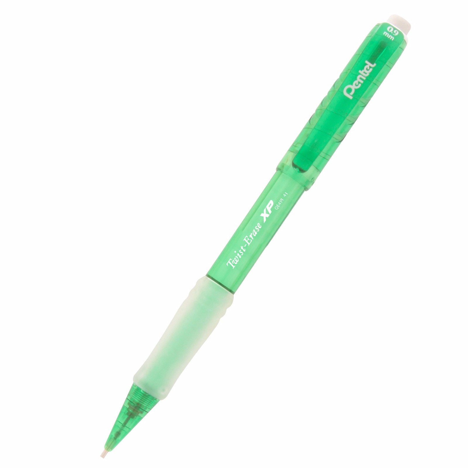 QE419K Pentel Twist-Erase Express Mechanical Pencil, 0.9mm, Light Green, 1 Each