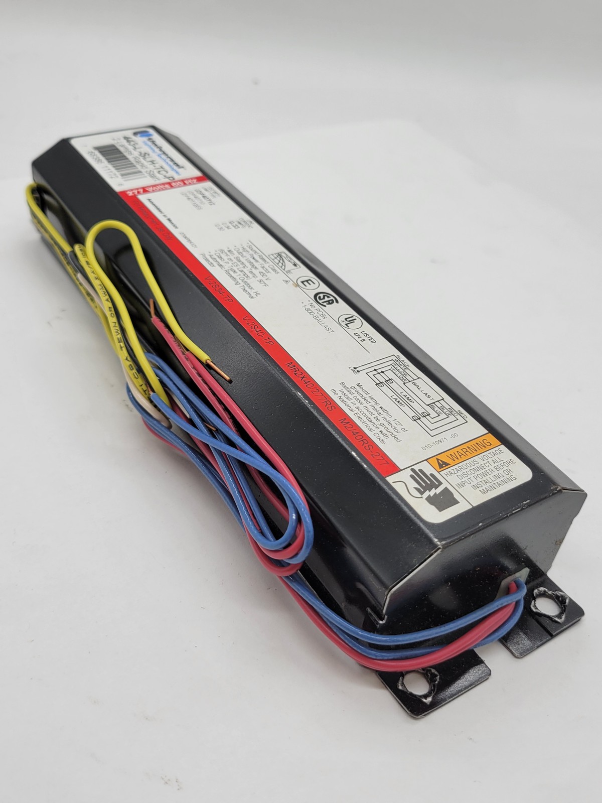 Advance 443-L-SLH-TC-P Rapid Start Electronic Ballast 277V 2-Lamp F40T12 Type 1