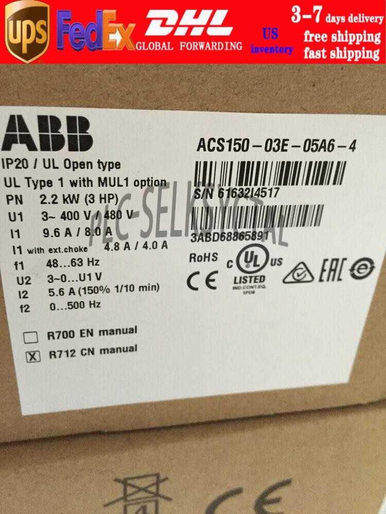 One ACS150-03E-05A6-4 Inverter 2.2Kw New In Box Fast Shipping