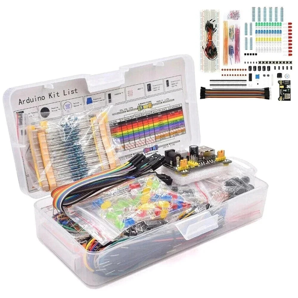 830pcs Mixed Grab Bag of Electronic Components LOT Kit Resistor Capacitor Parts