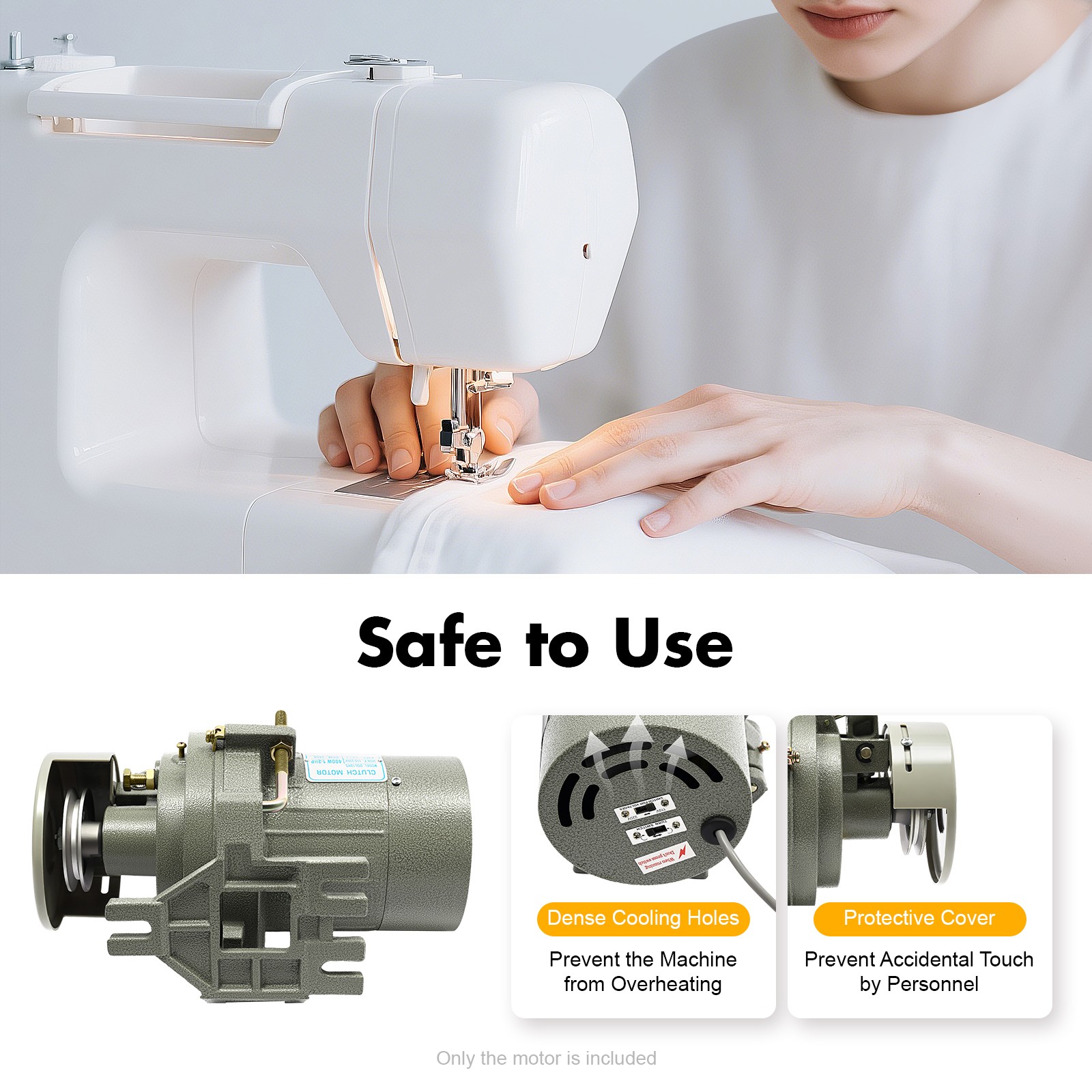 400W Electric Sewing Machine Motor Clutch Motor For Industrial Sewing Machine