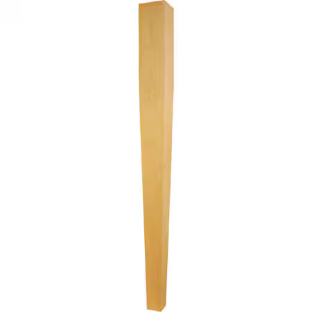 OSBORNE WOOD PRODUCTS 1580WRC 40 1/2 x 3 1/2 Extended Tapered Island Leg in