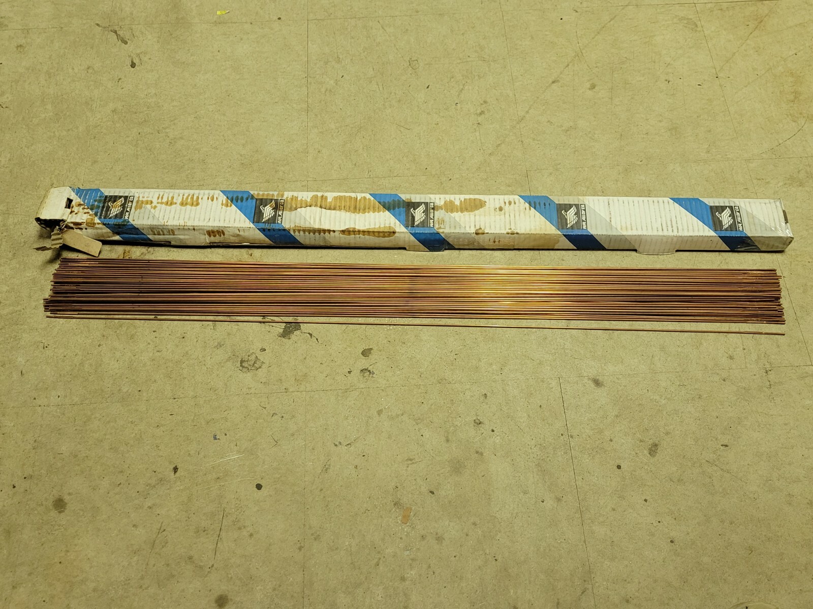 NEW 91PCS 6.8LBS WASHINGTON ALLOY WELDING ROD ER80S-B2 AWS A5.28 3/32″ X 36″