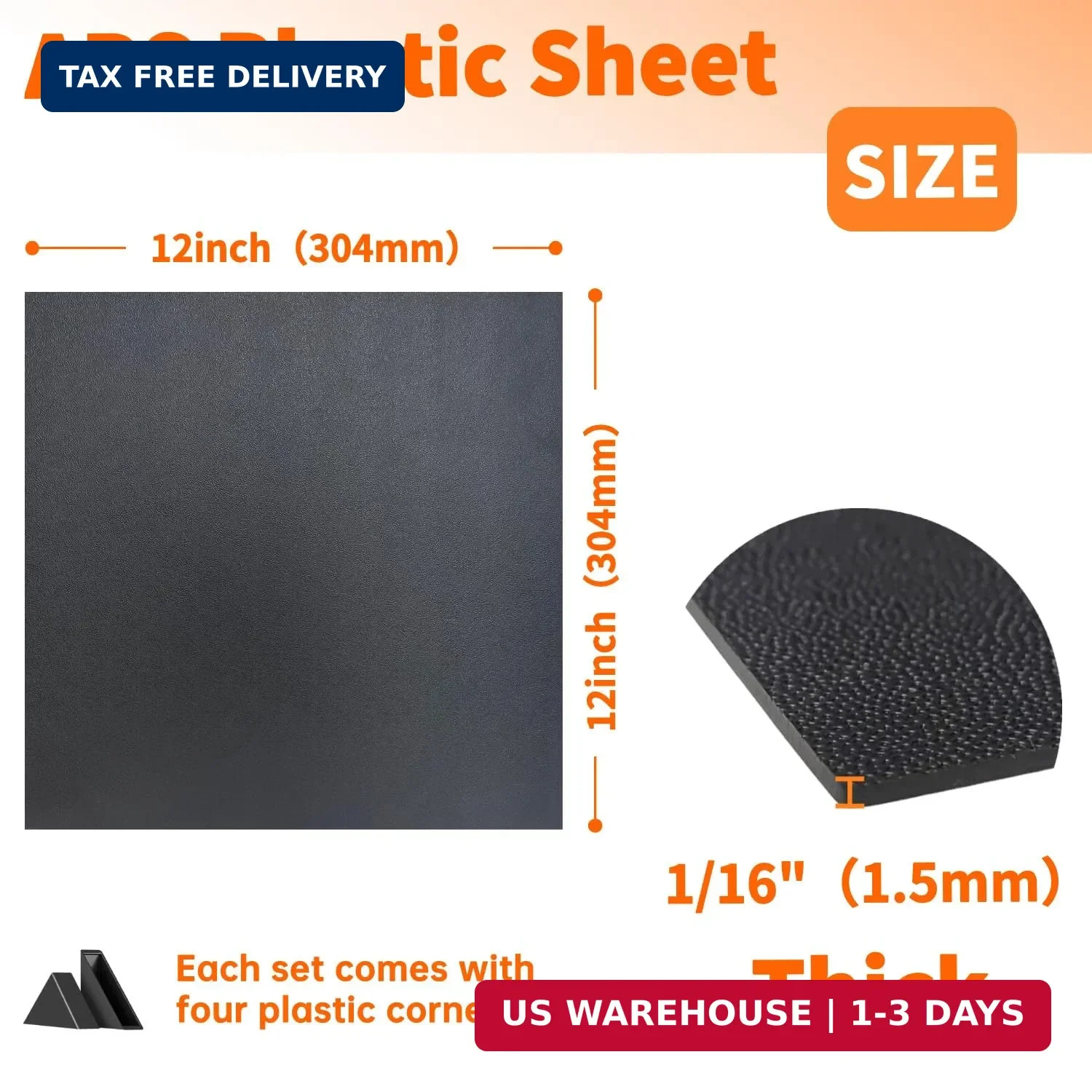 Black ABS Plastic Sheet,Moldable Plastic Panels,Thermoplastic Hard Board,High Fl