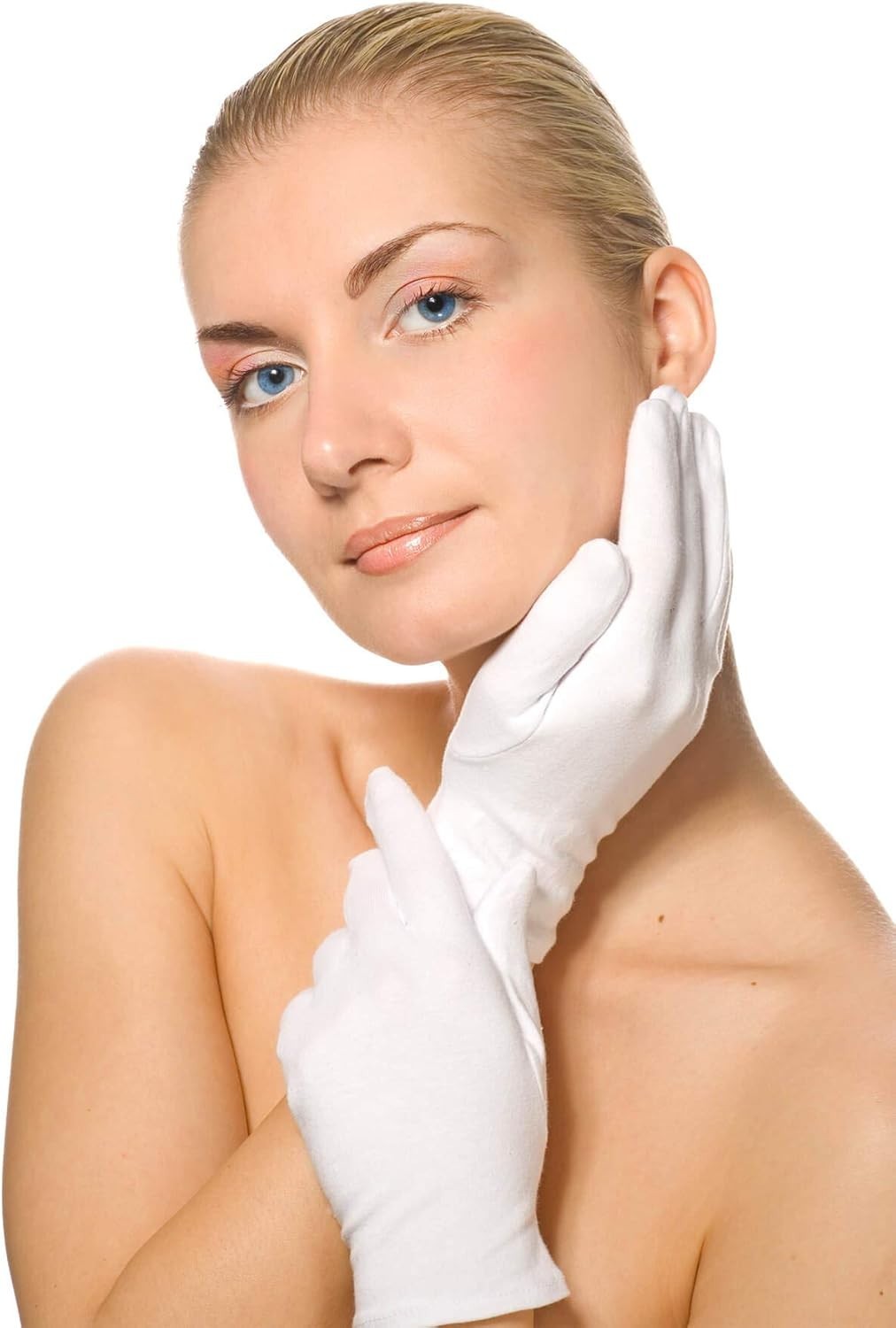 Moisturizing Cotton Gloves – 6 Pairs for Daily Use & Eczema Relief – Large Size