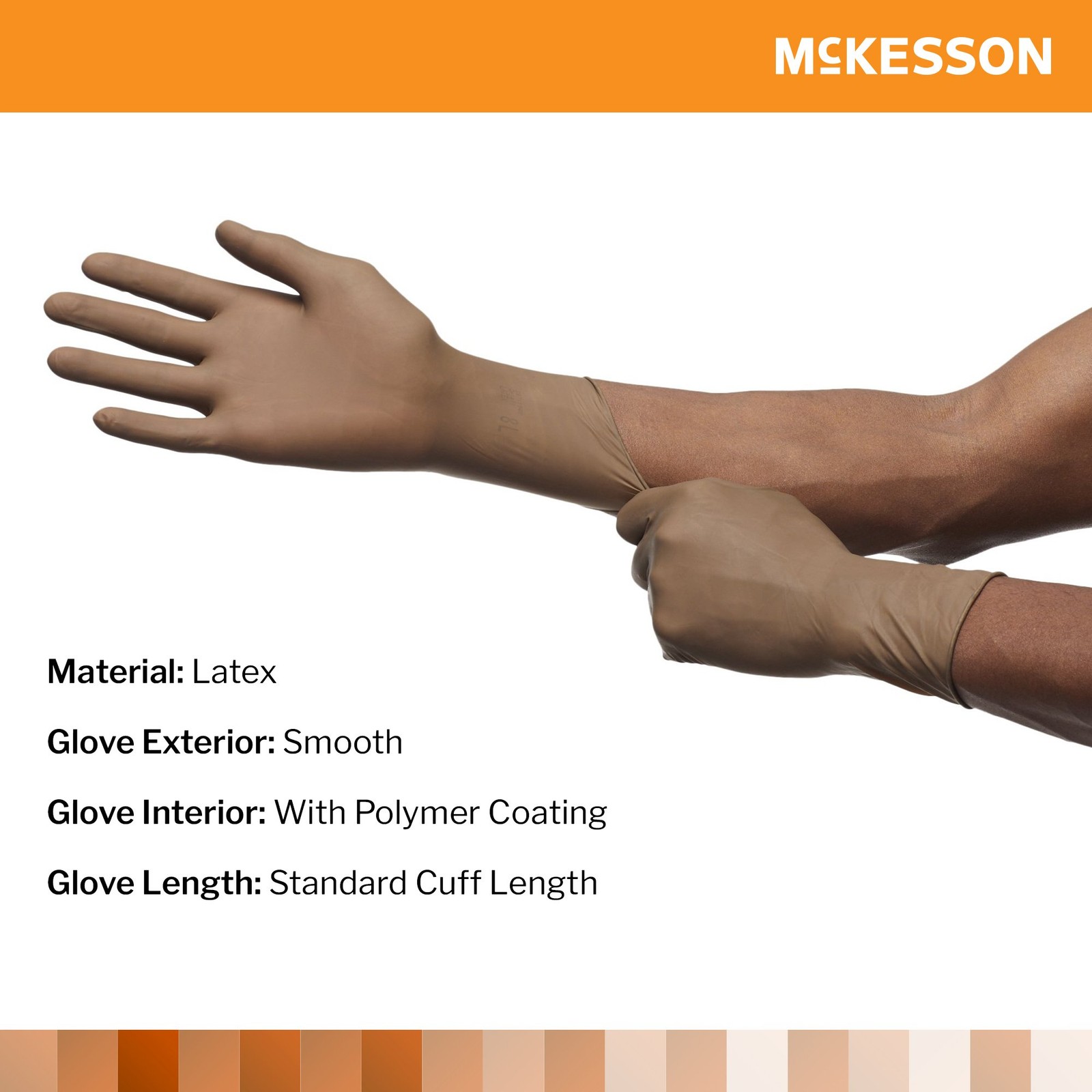 McKesson Perry Latex Surgical Glove Standard Cuff Length SIZE 5.5 50 per Box