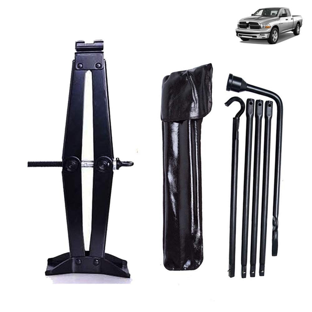 Spare Tire Tool Kit 2Ton 14in Scissor Jack Lug Wrench Set 2002-15 Dodge Ram 1500