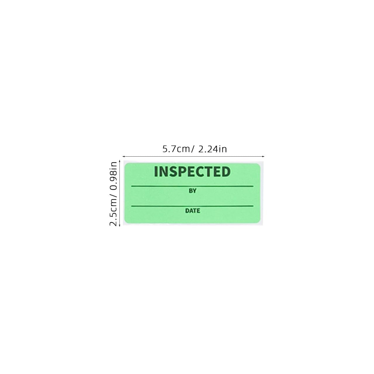 1 Roll 1 X 2.25 Inch Inventory Control Labels 500 Adhesive Inspection Sticker…