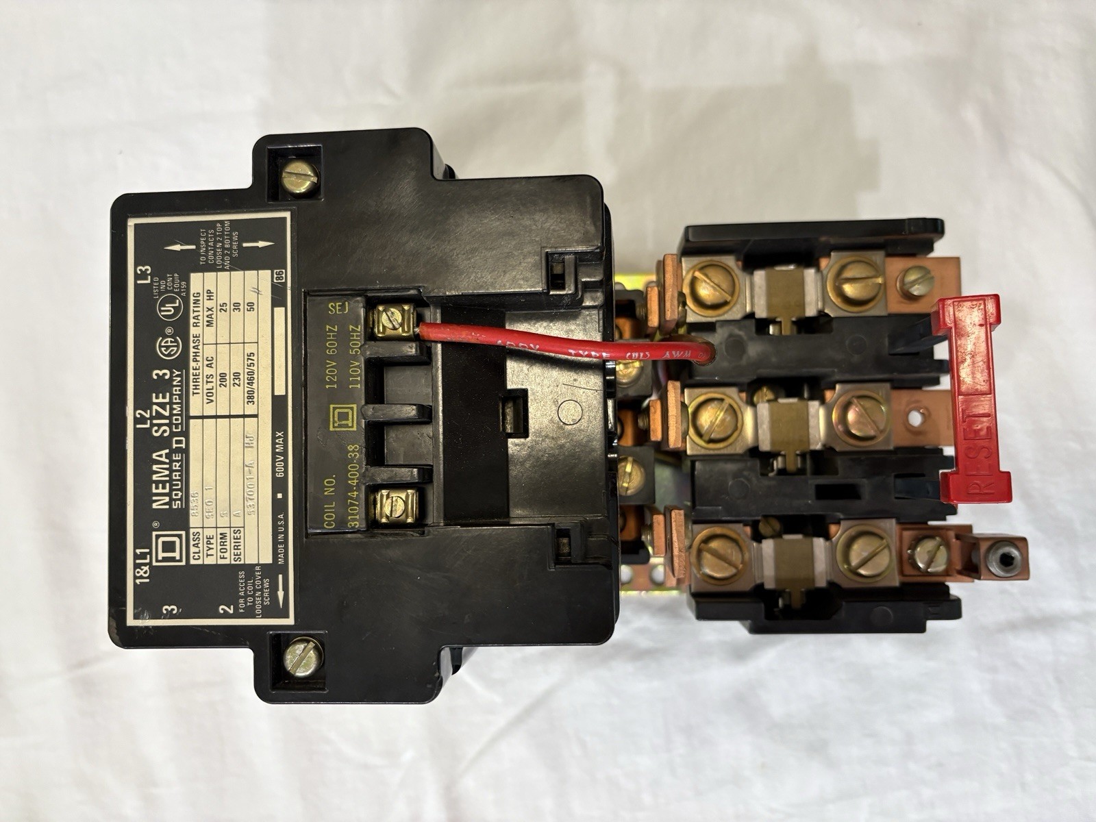 Square D 8536SCO1V02 Series a Motor Controller 110/120v