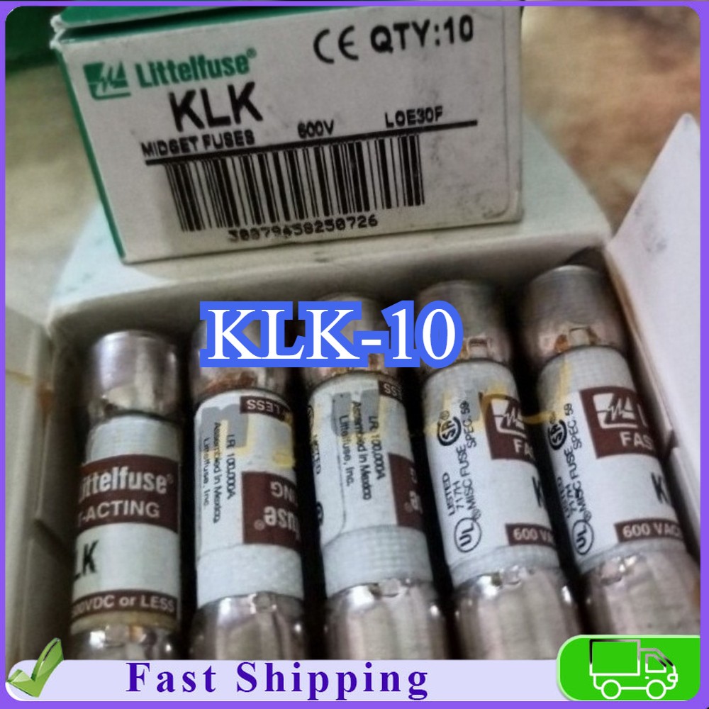 KLK-10 10pcs/box ORIGINAL Littelfuse KLK 10A KLK10 10A 600Vac FAST ACTING Fuse##