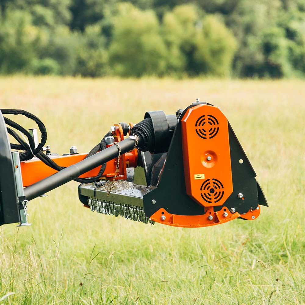 Titan Attachments 3 Point 65″ Offset Flail Ditch Bank Mower for Cat 1 Tractors